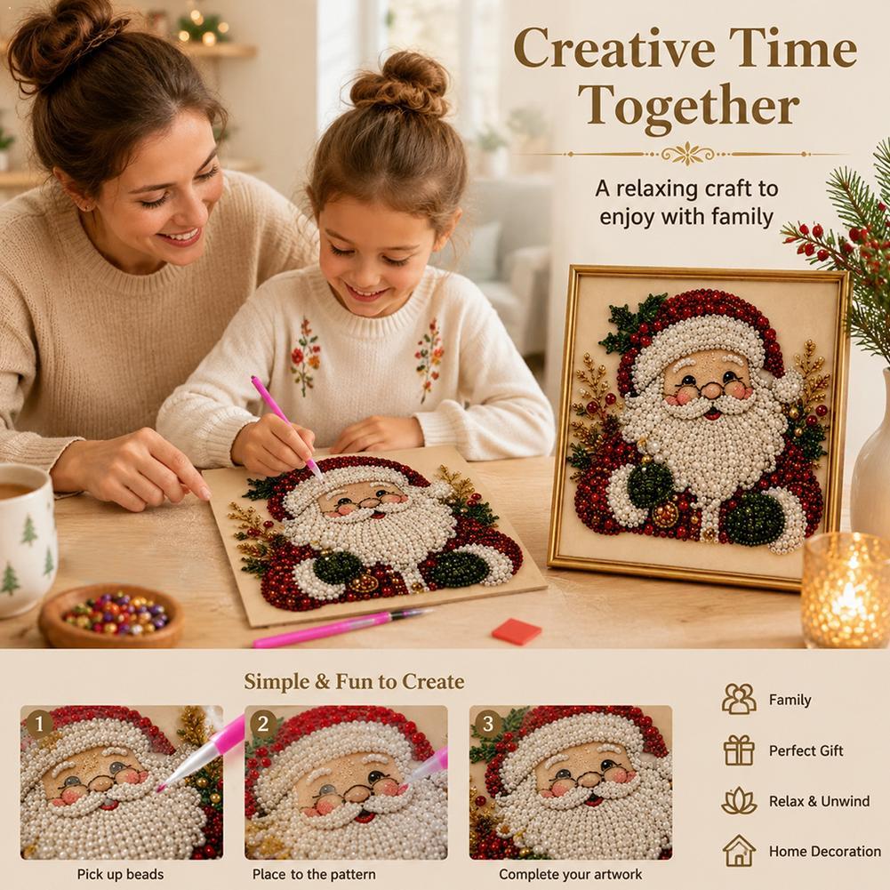 Art Craft Gifts For Adults - طقم فني لتطريز اللؤلؤ على شكل