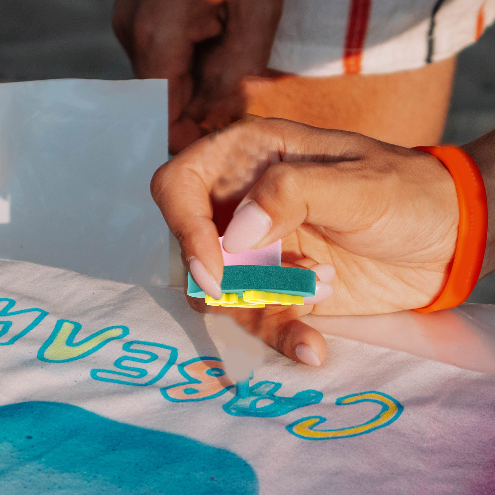 Art Craft Education - 6 قطع من الإسفنج القابل للغسل