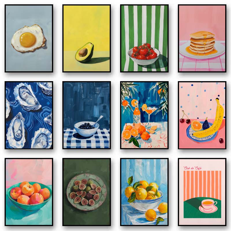 Art Craft Kitchen - خمر الطعام الفاكهة البرتقال الأفوكادو الطماطم