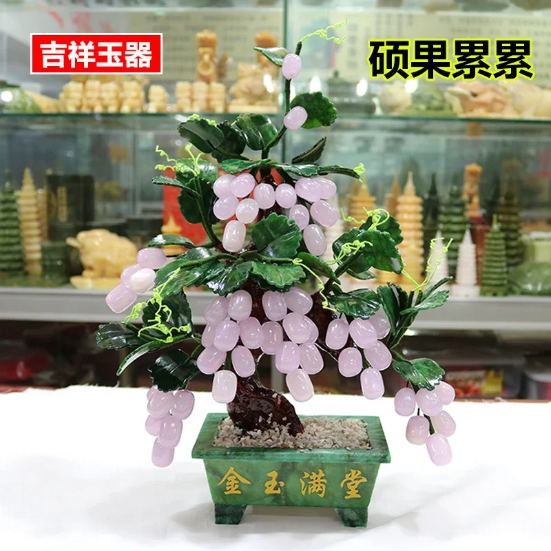 زخرفة الحجر شجرة العنب Zhaocai - مراجعة Art Craft New Year وسعره