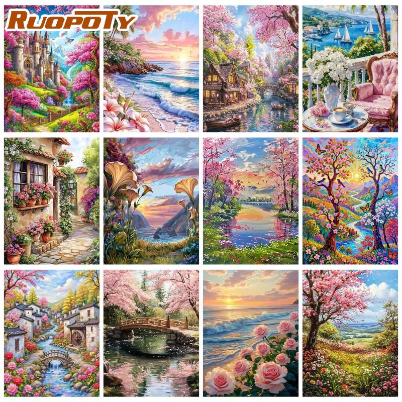 لوحة رسم بالأرقام من رووبوتي ل - مراجعة Art Craft Ideas Easy وسعره