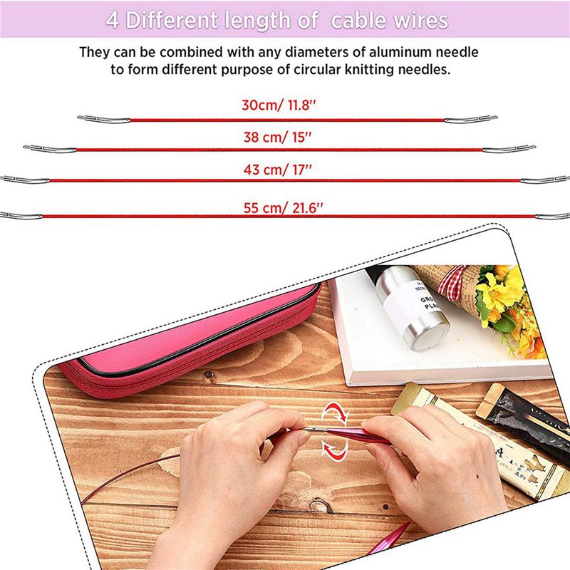 مجموعة إبر حياكة دائرية قابلة  - مراجعة Knitting Needle Circular وسعره