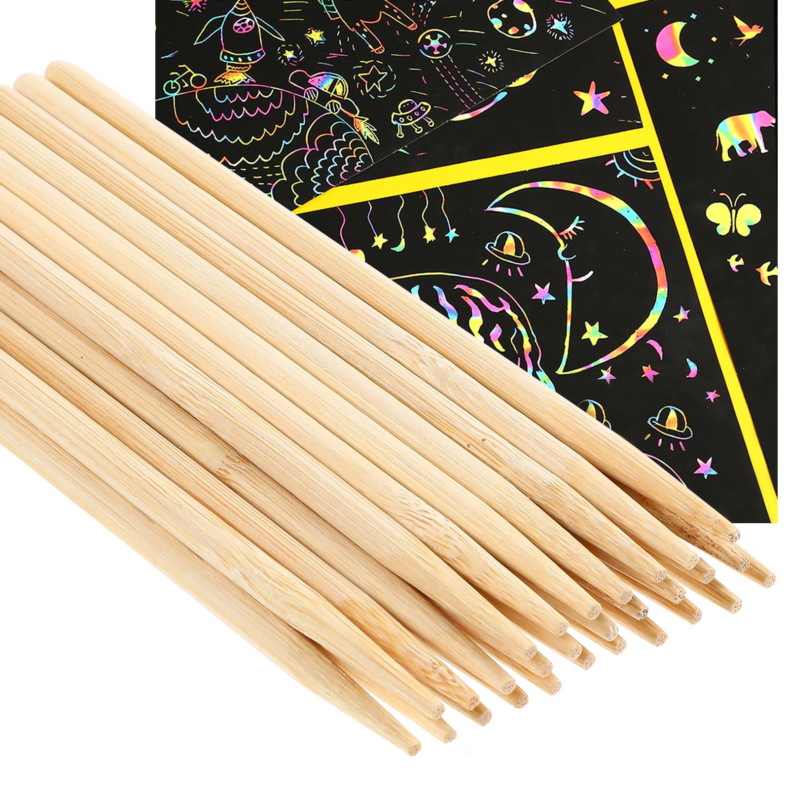 30 قطعة من أعواد الشمع الخشبية - مراجعة Art Craft Stick وسعره