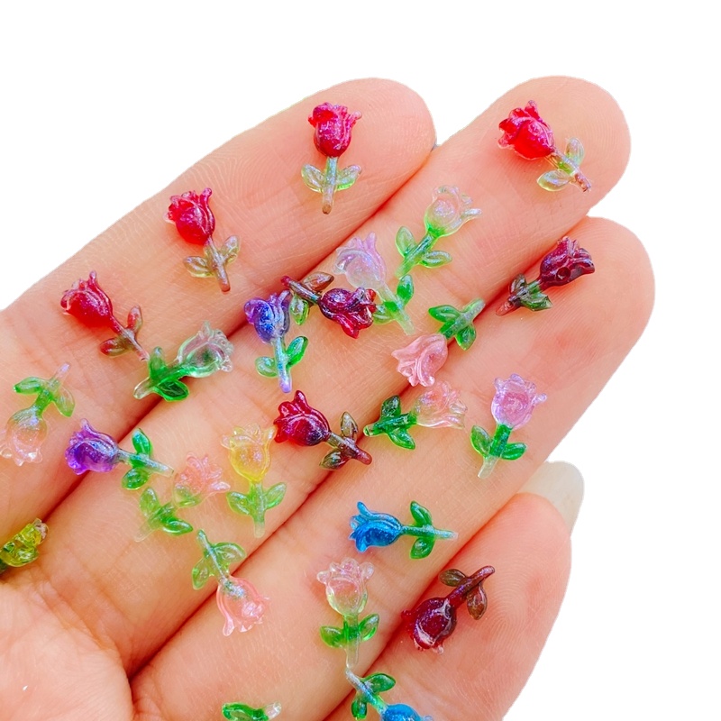 100 قطعة الراتنج بريق صغير لطي - مراجعة Art Craft Rose وسعره