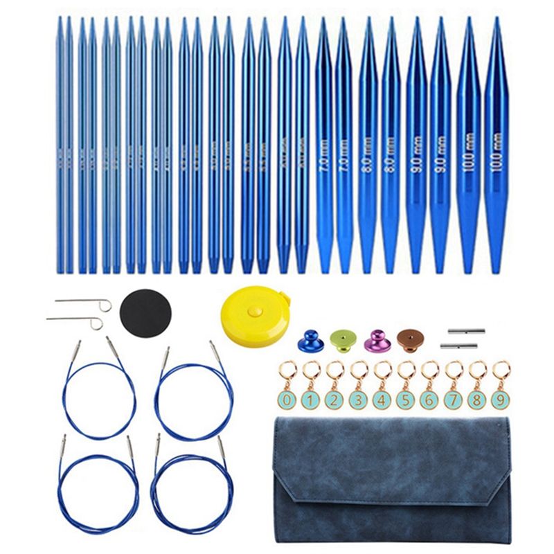 مجموعة إبر حياكة دائرية قابلة  - مراجعة Knitting Needle Circular وسعره