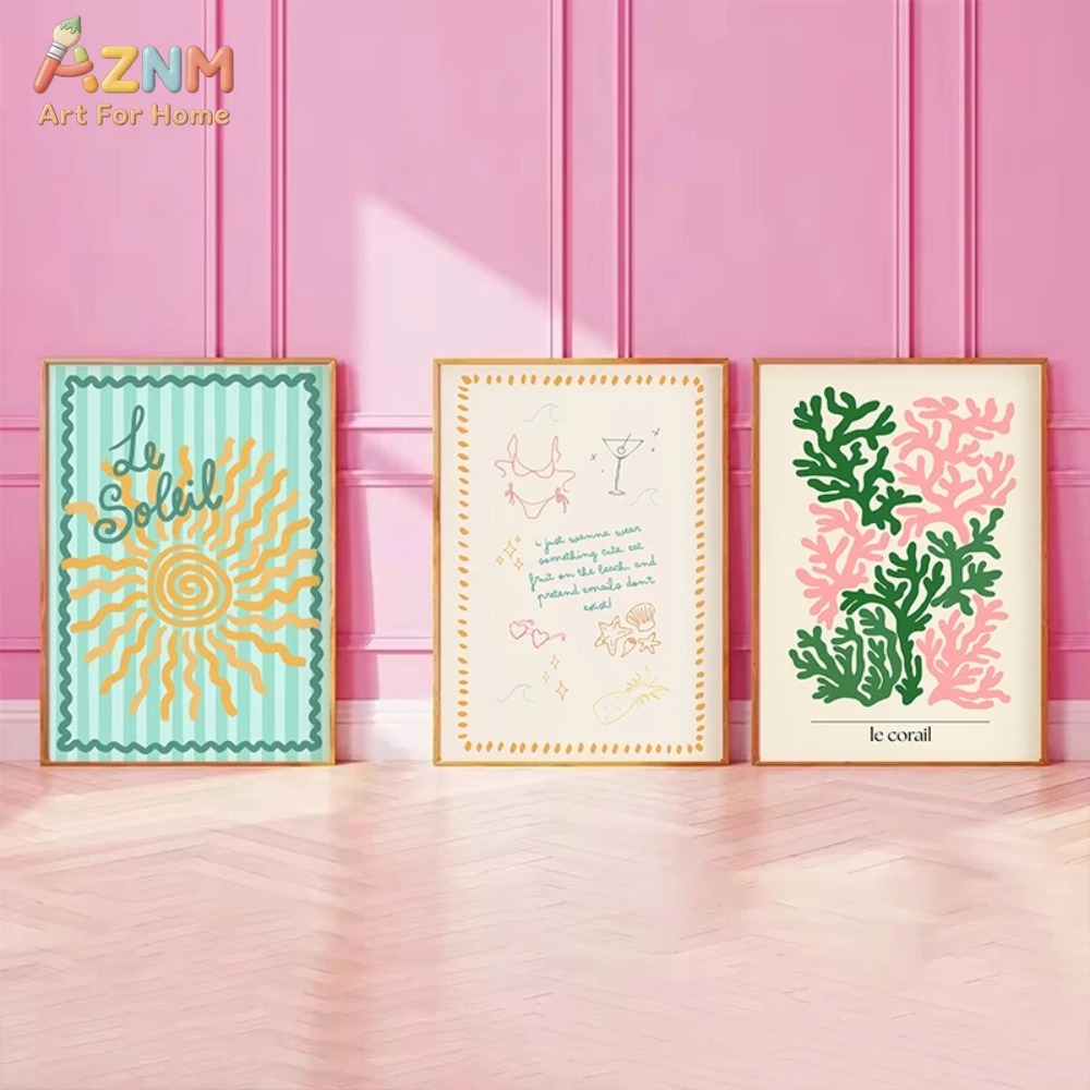 لوحة فنية ملونة من AZNM بتصميم - مراجعة Art Craft Kitchen وسعره