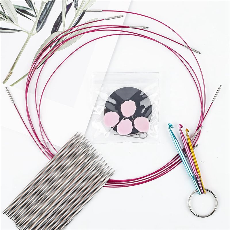 مجموعة إبر حياكة دائرية قابلة  - مراجعة Knitting Needle Circular وسعره