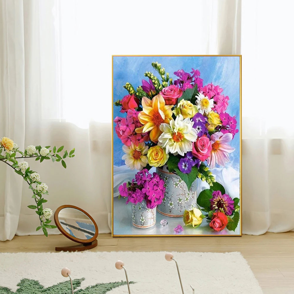 لوحة فسيفساء ماسية كاملة بتصمي - مراجعة Art Craft Rose وسعره