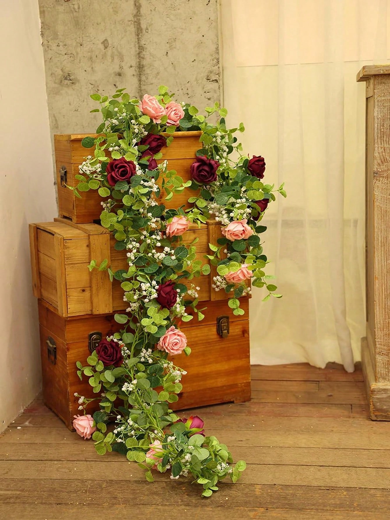 1 قطعة 5.9FT الاصطناعي الأوكال - مراجعة Art Craft Rose وسعره