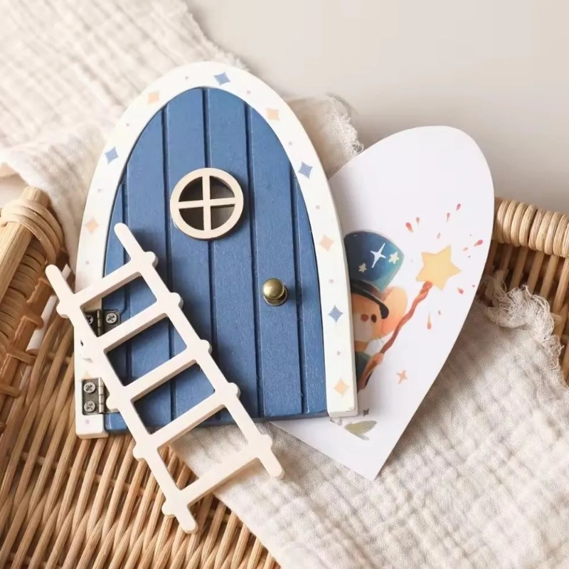 باب الجنيات الخشبي المصغر المض - مراجعة Art Craft Door وسعره