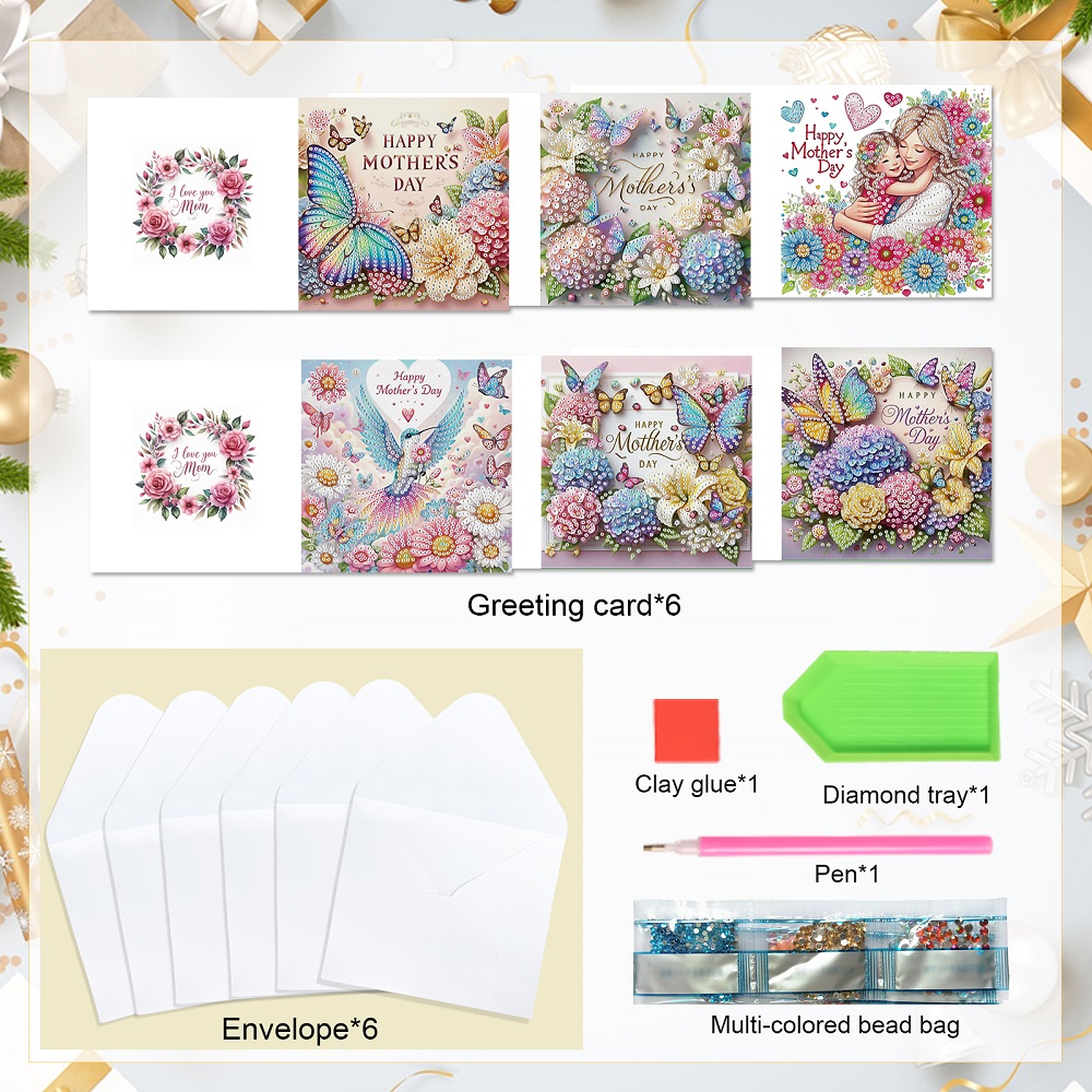 6 قطع الماس الفن اللوحة بطاقات - مراجعة Art Craft Kit وسعره