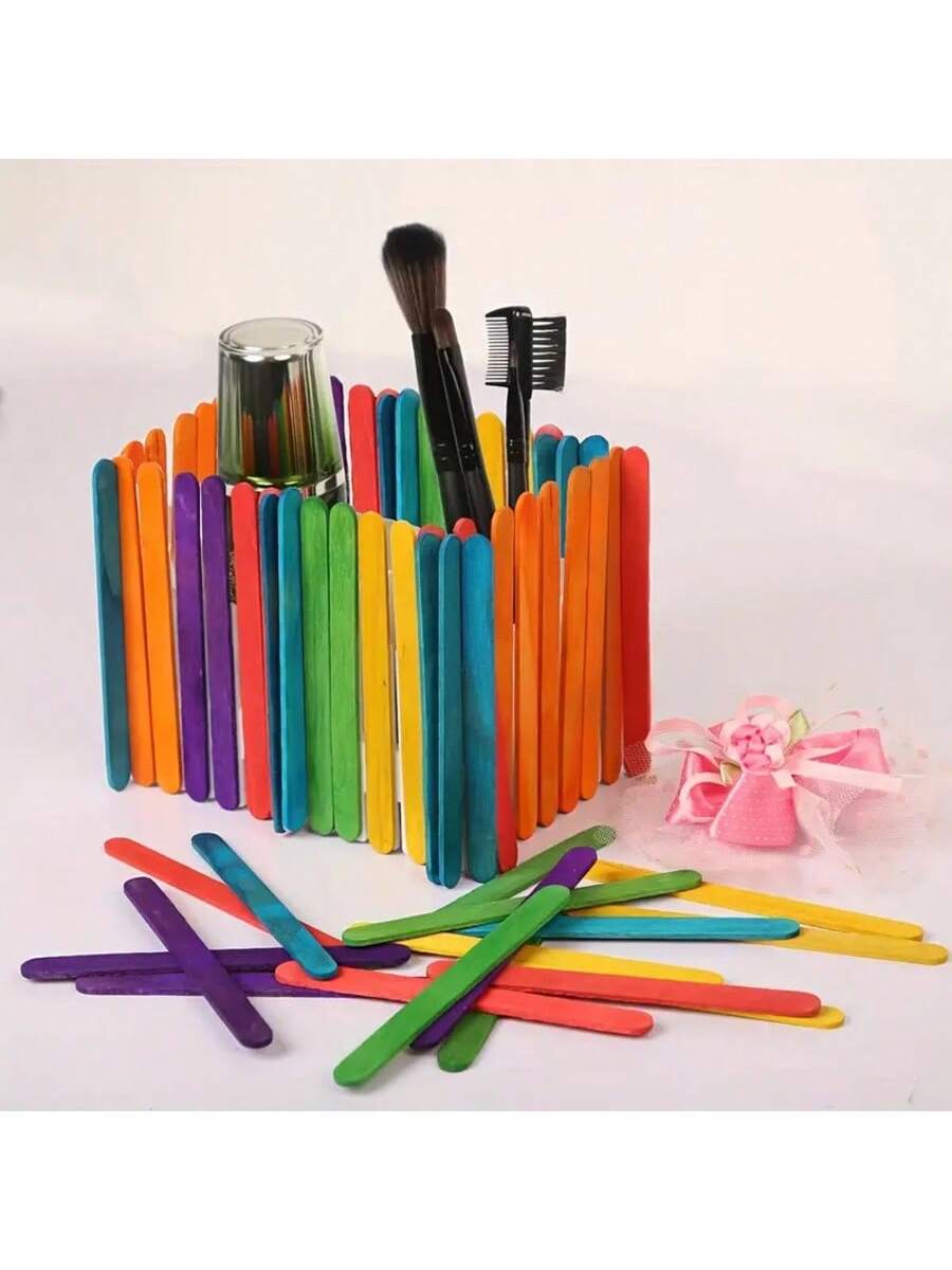 50/100/200 قطعة من أعواد الخشب - مراجعة Art Craft Stick وسعره