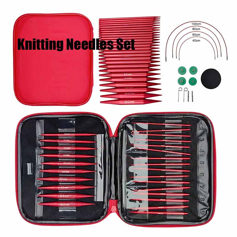 طقم إبر حياكة 25 قطعة، إبر حيا - مراجعة Knitting Needle Circular وسعره
