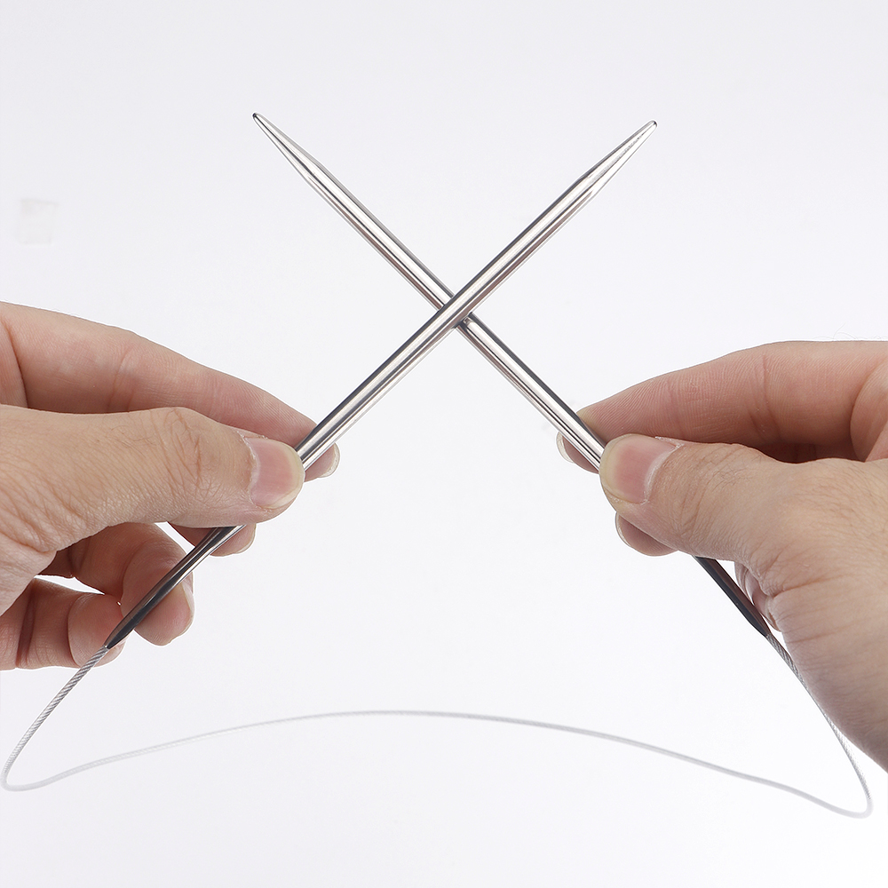 إبرة حياكة دائرية ثابتة مريحة  - مراجعة Knitting Needle Circular وسعره