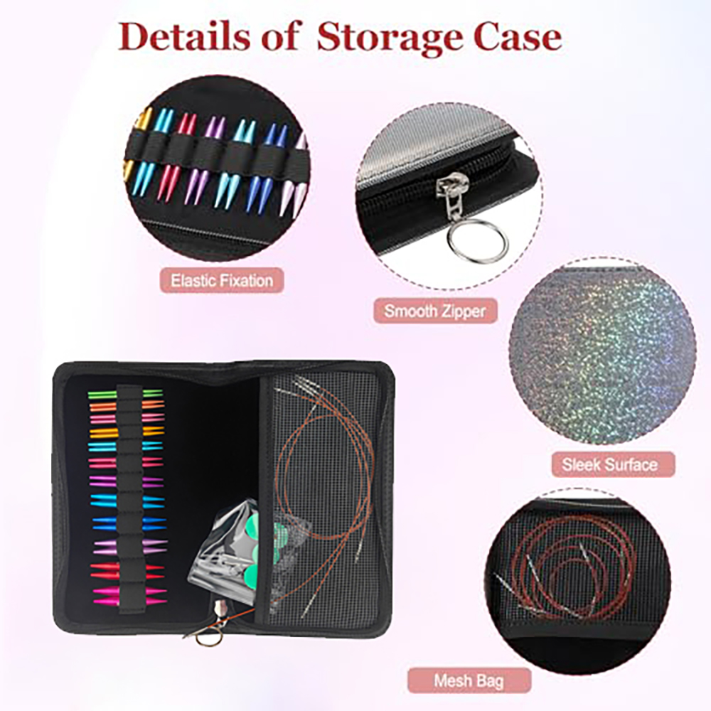 مجموعة من 12 زوجًا من الإبر ال - مراجعة Knitting Needle Circular وسعره