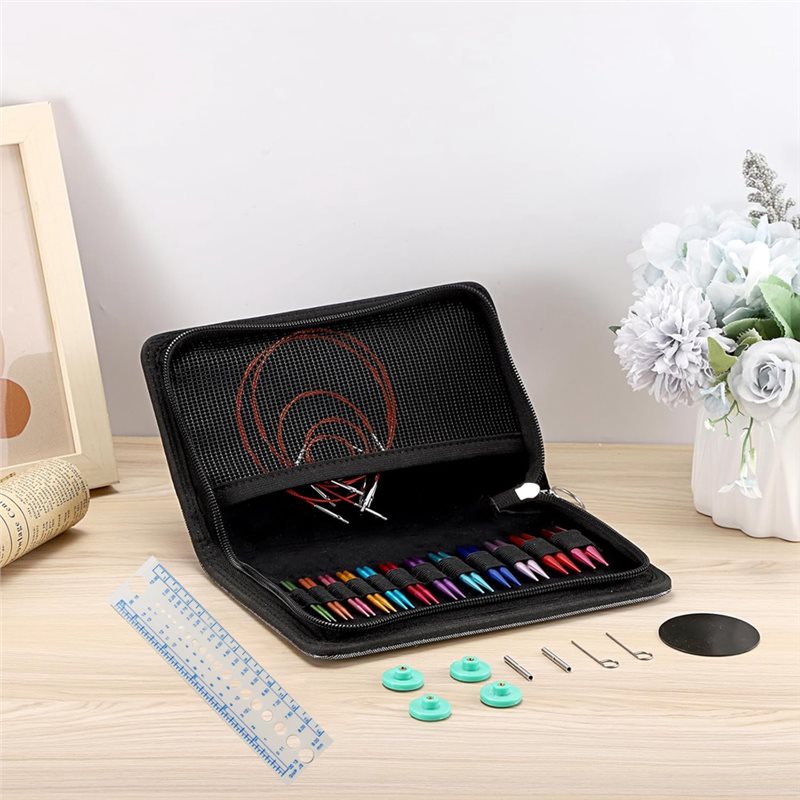 مجموعة إبر حياكة قصيرة قابلة ل - مراجعة Knitting Needle Circular وسعره